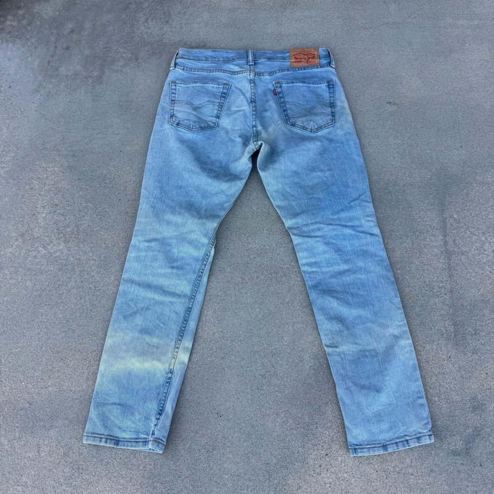 Levi's 511 Slim Fit Light Wash Blue Denim Jeans Mens 33x30
